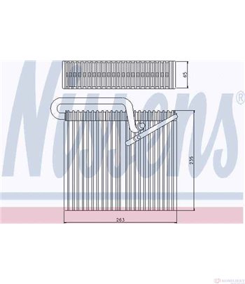 ИЗПАРИТЕЛ КЛИМАТИК OPEL ASTRA G COMBI (1998-) 1.4 16V - NISSENS