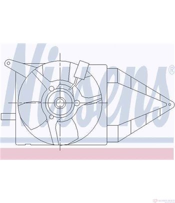 ПЕРКА ВЕНТИЛАТОРНА OPEL TIGRA (1994-) 1.6 16V - NISSENS