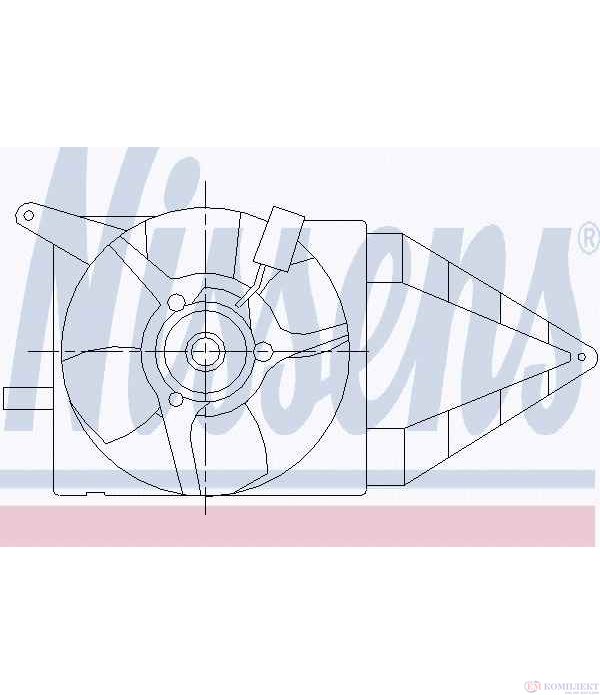 ПЕРКА ВЕНТИЛАТОРНА VAUXHALL CORSA MK II (1993-) 1.6 i 16V - NISSENS