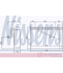 ИЗПАРИТЕЛ КЛИМАТИК OPEL VECTRA B HATCHBACK (1995-) 1.6 i 16V - NISSENS