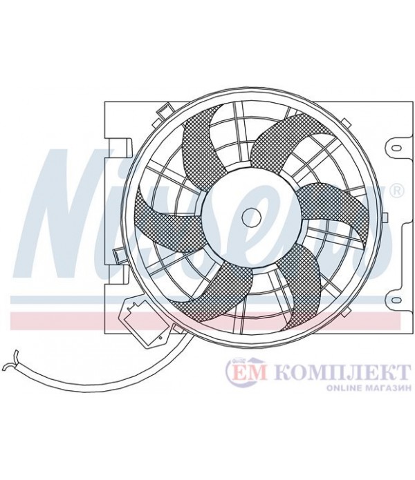 ПЕРКА ВЕНТИЛАТОРНА OPEL ASTRA G SEDAN (1998-) 2.0 16V - NISSENS
