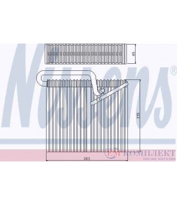ИЗПАРИТЕЛ КЛИМАТИК OPEL ASTRA G COMBI (1998-) 2.0 16V - NISSENS
