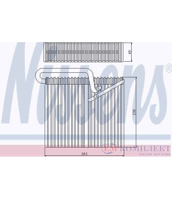 ИЗПАРИТЕЛ КЛИМАТИК OPEL ASTRA G COMBI (1998-) 2.0 16V - NISSENS