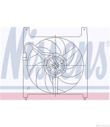 ПЕРКА ВЕНТИЛАТОРНА OPEL FRONTERA A (1992-) 2.2 i - NISSENS