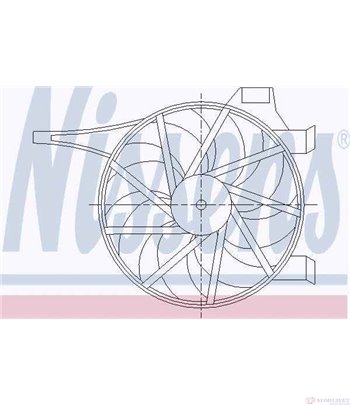 ПЕРКА ВЕНТИЛАТОРНА OPEL CORSA C (2000-) 1.7 DI 16V - NISSENS