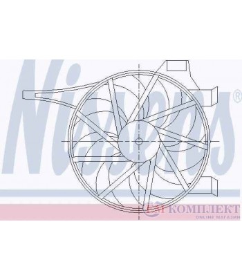 ПЕРКА ВЕНТИЛАТОРНА OPEL COMBO TOUR (2001-) 1.7 DI 16V - NISSENS