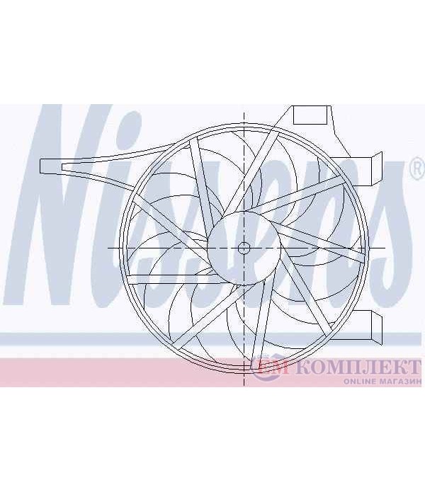 ПЕРКА ВЕНТИЛАТОРНА OPEL COMBO TOUR (2001-) 1.7 DI 16V - NISSENS