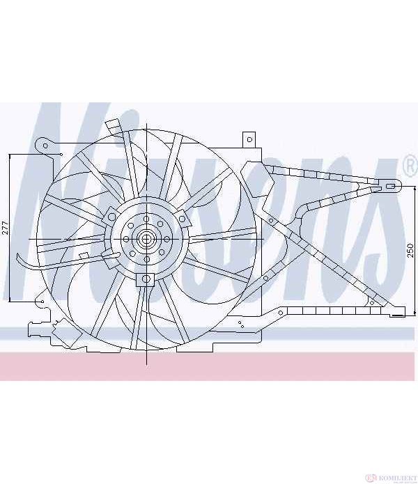 ПЕРКА ВЕНТИЛАТОРНА OPEL ASTRA G COMBI (1998-) 1.7 CDTI - NISSENS