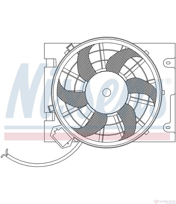 ПЕРКА ВЕНТИЛАТОРНА OPEL ASTRA G COMBI (1998-) 1.7 CDTI - NISSENS