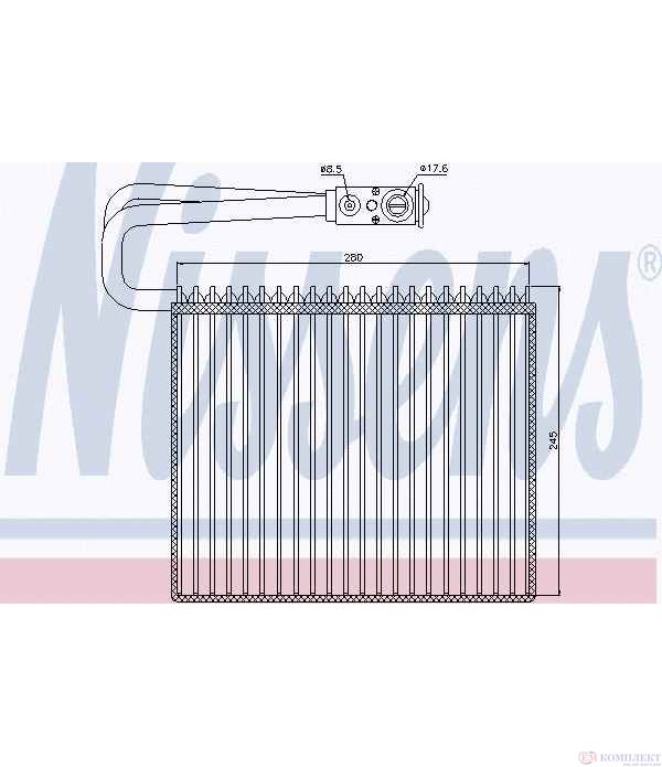 ИЗПАРИТЕЛ КЛИМАТИК CADILLAC BLS WAGON (2007-) 1.9 D - NISSENS