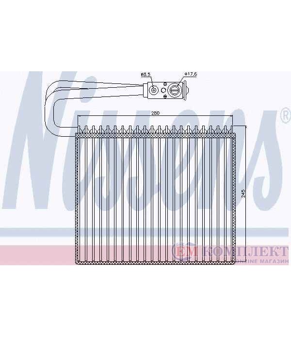 ИЗПАРИТЕЛ КЛИМАТИК VAUXHALL VECTRA MK II (2003-) 2.0 16V Turbo - NISSENS