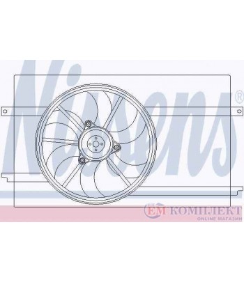 ПЕРКА ВЕНТИЛАТОРНА SMART FORFOUR (2004-) 1.1 - NISSENS