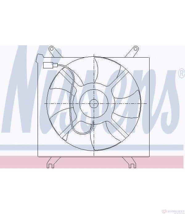 ПЕРКА ВЕНТИЛАТОРНА SUZUKI LIANA COMBI (2001-) 1.3 - NISSENS