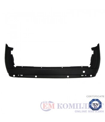 БРОНЯ ЗАДНА ЧЕРНА С ДВОЙНА ВРАТА С ДУПКИ ЗА ПАРКТОНИК С TUV FIAT DOBLO (2010-)