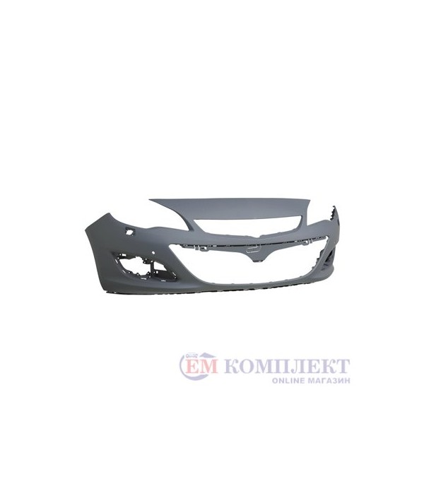 БРОНЯ ПРЕДНА ГРУНД С ДУПКИ ЗА ПАРКТРОНИК И ДУПКИ ЗА ПРЪСКАЛКИ OPEL ASTRA J (2013-)