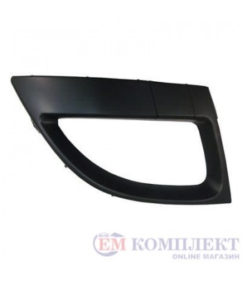 РЕШЕТКА В ПРЕДНА БРОНЯ ДЯСНА ЧЕРНА RENAULT SCENIC 08-12