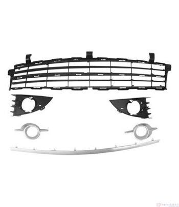 РЕШЕТКИ БРОНЯ ПРЕДНА ХРОМ С ДУПКИ ЗА ХАЛОГЕН (6 БРОЯ) RENAULT SCENIC 06-08
