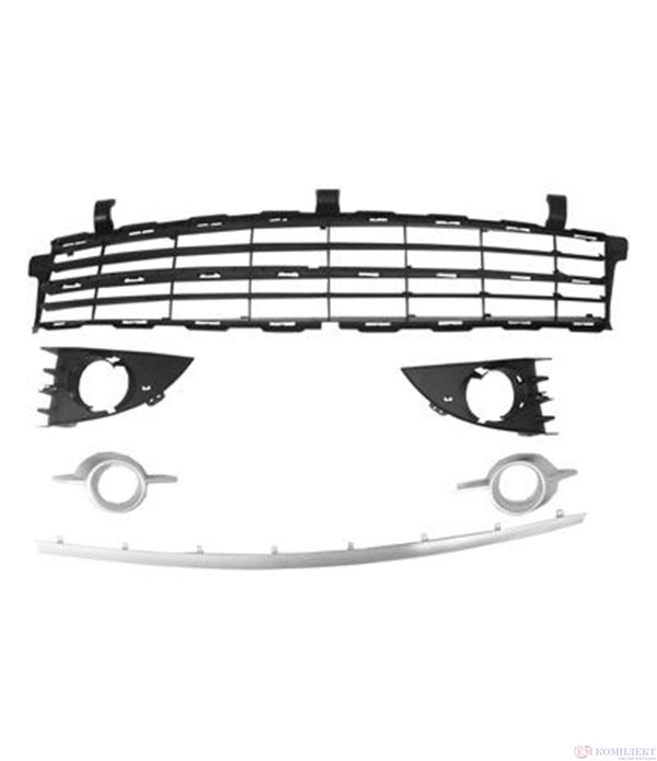 РЕШЕТКИ БРОНЯ ПРЕДНА ХРОМ С ДУПКИ ЗА ХАЛОГЕН (6 БРОЯ) RENAULT SCENIC 06-08
