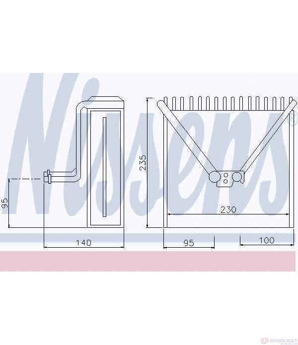 ИЗПАРИТЕЛ КЛИМАТИК VOLKSWAGEN POLO (2001-) 1.2 - NISSENS