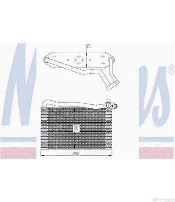 ИЗПАРИТЕЛ КЛИМАТИК VOLKSWAGEN PASSAT (1996-) 2.0 4motion - NISSENS