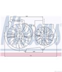 ПЕРКА ВЕНТИЛАТОРНА AUDI A4 CABRIOLET (2002-) 3.0 quattro - NISSENS