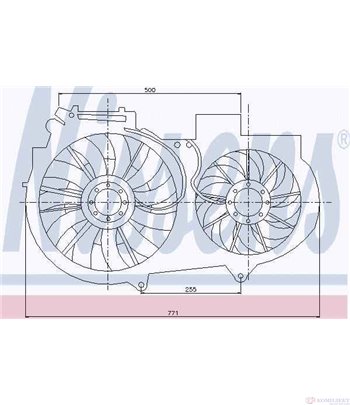 ПЕРКА ВЕНТИЛАТОРНА AUDI A4 CABRIOLET (2002-) 3.0 quattro - NISSENS