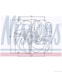 ПЕРКА ВЕНТИЛАТОРНА ALFA ROMEO 145 (1994-) 1.9 JTD - NISSENS