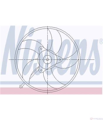 ПЕРКА ВЕНТИЛАТОРНА VOLKSWAGEN POLO (1994-) 120 1.6 16V GTI - NISSENS