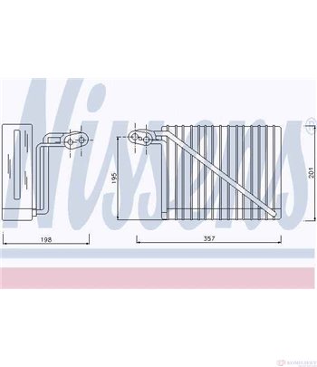 ИЗПАРИТЕЛ КЛИМАТИК VOLKSWAGEN PASSAT (1996-) 2.3 VR5 Syncro4motion - NISSENS