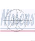 ПЕРКА ВЕНТИЛАТОРНА VOLKSWAGEN POLO (1994-) 100 1.4 16V - NISSENS