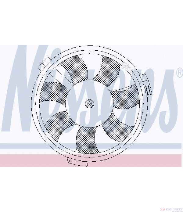ПЕРКА ВЕНТИЛАТОРНА AUDI A8 (1994-) 2.8 - NISSENS