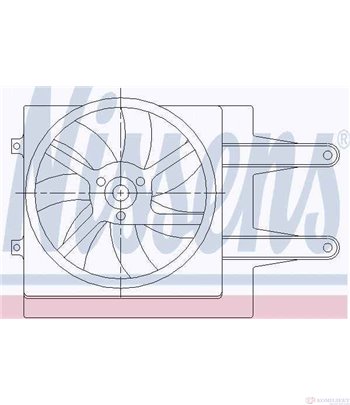 ПЕРКА ВЕНТИЛАТОРНА VOLKSWAGEN PASSAT (1988-) 1.8 - NISSENS