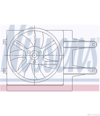 ПЕРКА ВЕНТИЛАТОРНА VOLKSWAGEN PASSAT VARIANT (1988-) 2.0 16V - NISSENS