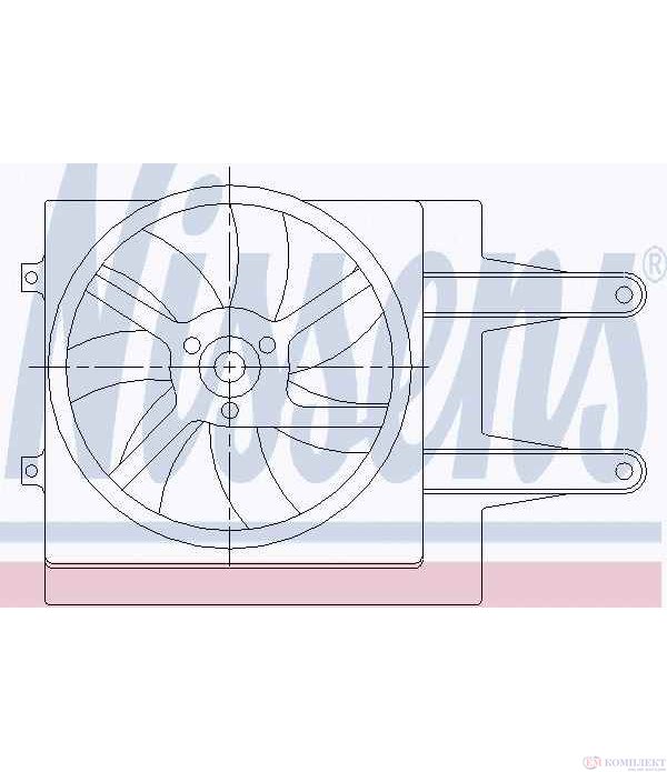 ПЕРКА ВЕНТИЛАТОРНА VOLKSWAGEN PASSAT VARIANT (1988-) 2.0 16V - NISSENS