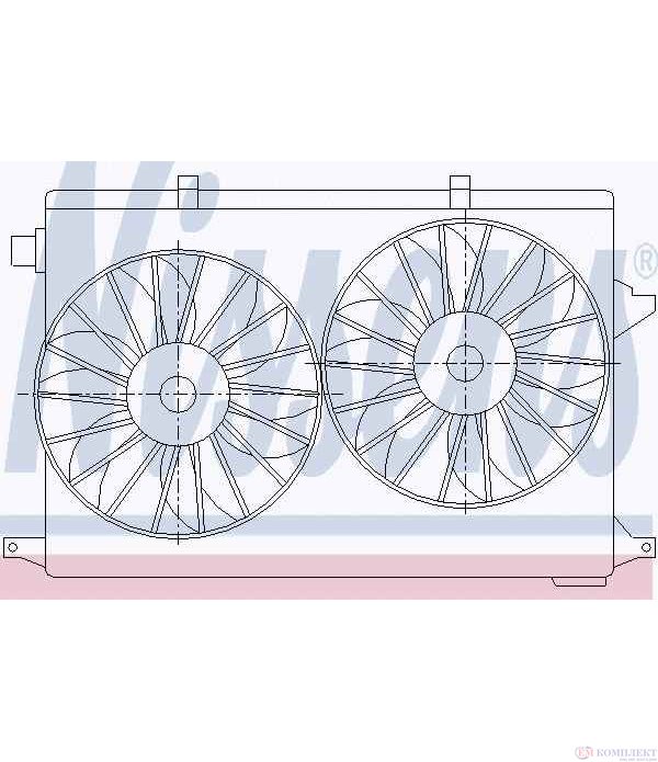 ПЕРКА ВЕНТИЛАТОРНА ALFA ROMEO 159 (2005-) 2.4 JTDM Q4 - NISSENS