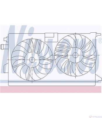 ПЕРКА ВЕНТИЛАТОРНА FIAT CROMA (2005-) 2.4 D Multijet - NISSENS