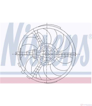 ПЕРКА ВЕНТИЛАТОРНА FIAT STILO (2001-) 1.9 D Multijet - NISSENS