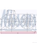 ПЕРКА ВЕНТИЛАТОРНА LANCIA LYBRA (1999-) 2.4 JTD - NISSENS