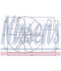 ПЕРКА ВЕНТИЛАТОРНА PEUGEOT BOXER (2002-) 2.8 HDi - NISSENS