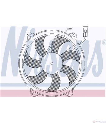 ПЕРКА ВЕНТИЛАТОРНА FIAT ULYSSE (2002-) 2.2 JTD - NISSENS