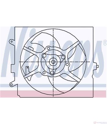 ПЕРКА ВЕНТИЛАТОРНА MITSUBISHI CARISMA (1995-) 1.8 16V - NISSENS