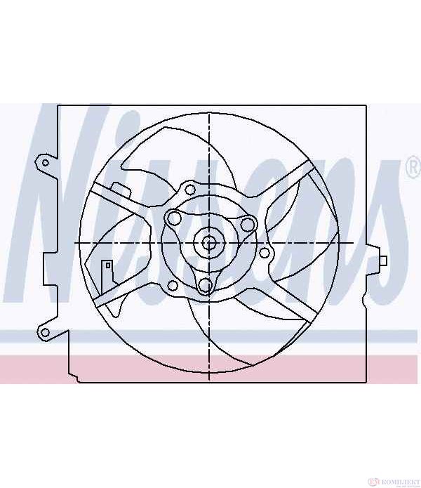 ПЕРКА ВЕНТИЛАТОРНА MITSUBISHI CARISMA (1995-) 1.8 16V - NISSENS