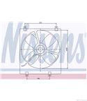 ПЕРКА ВЕНТИЛАТОРНА MITSUBISHI GALANT IV (1988-) 2.0 4x4 - NISSENS