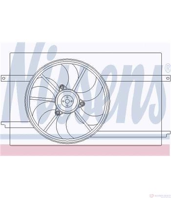 ПЕРКА ВЕНТИЛАТОРНА MITSUBISHI COLT CZC CABRIOLET (2006-) 1.5 - NISSENS