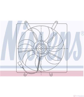 ПЕРКА ВЕНТИЛАТОРНА TOYOTA AVENSIS (1997-) 1.6 VVT-i - NISSENS