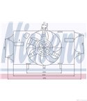 ПЕРКА ВЕНТИЛАТОРНА FIAT DOBLO CARGO (2001-) 1.2 - NISSENS