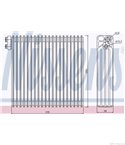 ИЗПАРИТЕЛ КЛИМАТИК TOYOTA COROLLA VERSO (2001-) 1.8 VVT-i - NISSENS
