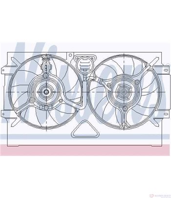 ПЕРКА ВЕНТИЛАТОРНА SEAT IBIZA II (1993-) 1.9 D - NISSENS