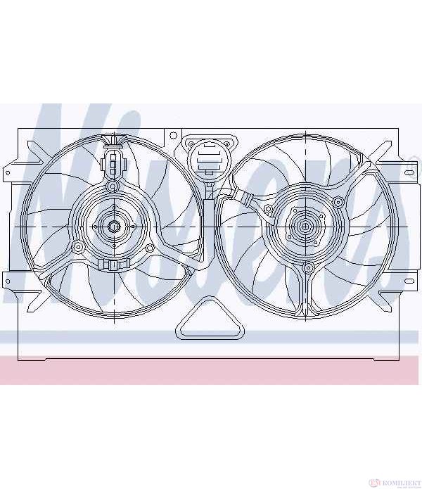 ПЕРКА ВЕНТИЛАТОРНА SEAT IBIZA II (1993-) 1.9 D - NISSENS