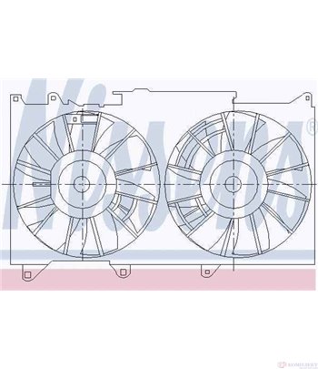 ПЕРКА ВЕНТИЛАТОРНА LEXUS IS 200 I(1999-) 2.0 - NISSENS